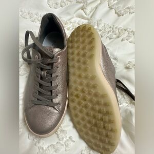 Ecco Women's Metallic bronze golf shoes 38
